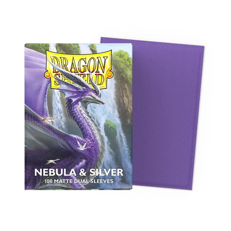 Dragon Shield Dual Standard Sleeves - Nebula & Silver